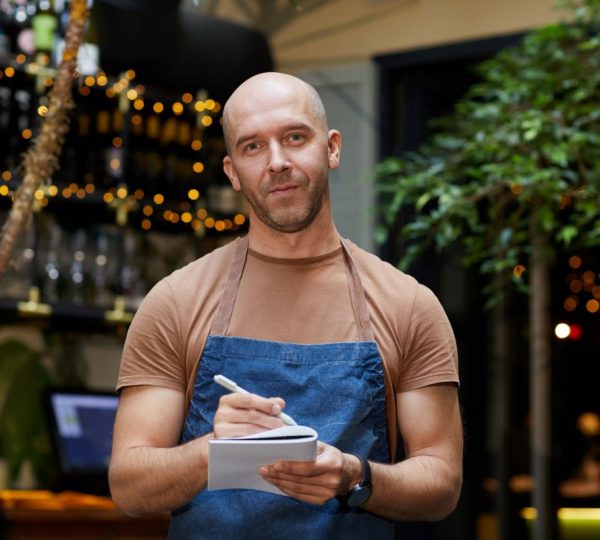 Kellner in der Gastronomie