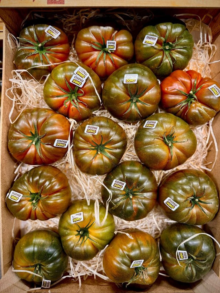 Grün-braune Fleischtomaten (Choc mato) – Tomatenvielfalt für Restaurants